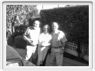 Whitney, Gail Feaster, Jack Frost<br>In front of Jack's house in Indian Wells